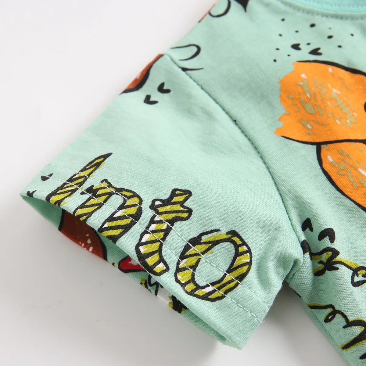 Cotton Short Sleeve Kids Tops + Shorts - 2 pc set